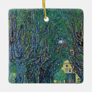 Avenue in Schloss Kammer Park bei Gustav Klimt Keramikornament