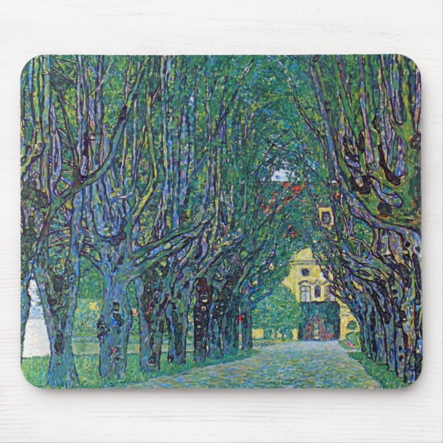 Avenue in Schloss Kammer Park bei Gustav Klimt Mousepad (Vorne)
