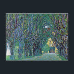 Avenue in Schloss Kammer Park bei Gustav Klimt Postkarte<br><div class="desc">Die Avenue im Schloss Kammer Park (1912) von Gustav Klimt ist ein Vintages Viktorianisches Kunstsymbolismus der Zeit. Von außen hat man einen Ausblick auf das Schloss am Ende einer langen, von Bäumen gesäumten Straße, die von schönen Frühlingsgärten umgeben ist. Schloss Kammer ist ein Schloss umgeben vom Attersee in Oberösterreich und...</div>