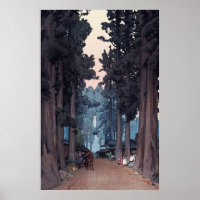 Avenue of Japanese Cedar Trees Repro. Kunst