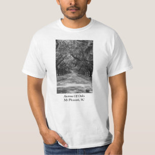 Avenue of Oaks Graustufen T-Shirt