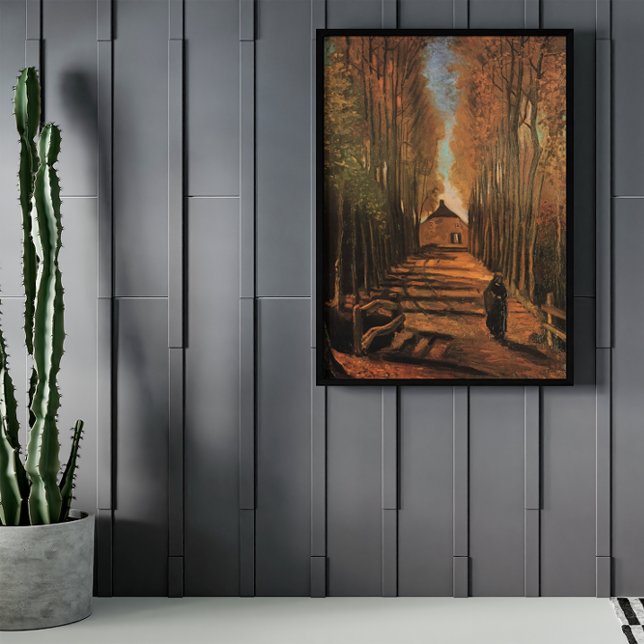Avenue of Poplars im Herbst von Vincent van Gogh Poster (Von Creator hochgeladen)