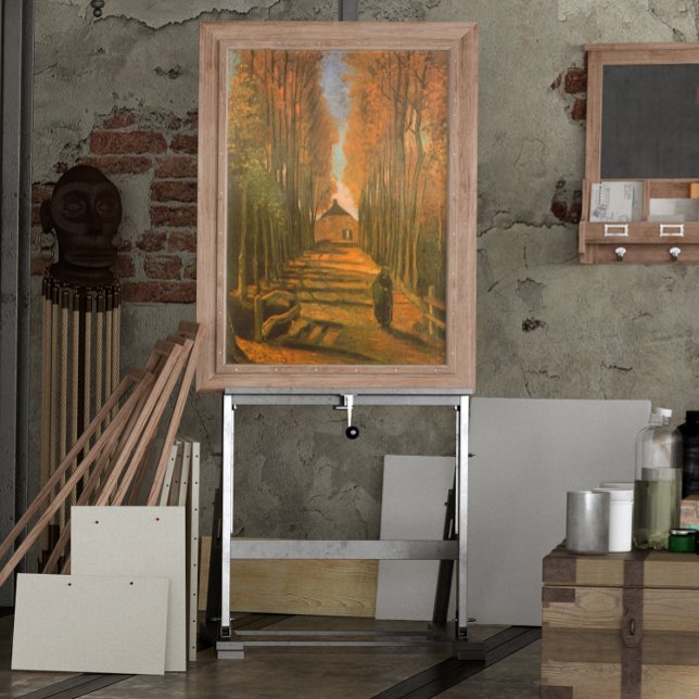 Avenue of Poplars im Herbst von Vincent van Gogh Poster (Von Creator hochgeladen)