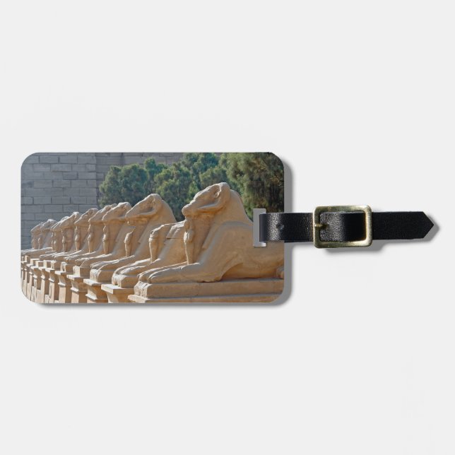 Avenue of Sphinxes in Karnak Temple - Ägypten Gepäckanhänger (Vorderseite horizontal)