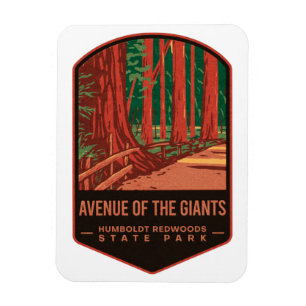 Avenue of the Giants Redwood Staat Park Magnet