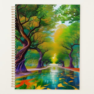 Avenue of Trees Herbst Blätter Planner Planer
