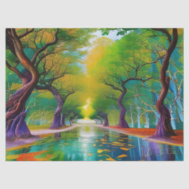 Avenue of Trees Herbstblätter Seidenpapier