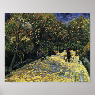 Avenue with Kastnut Trees at Arles, Van Gogh Poster
