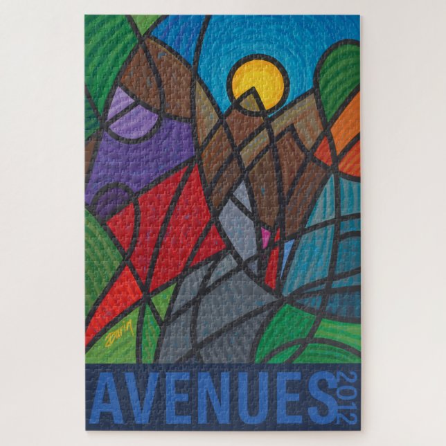 AVENUES 2012 (Text) Puzzle von Darin Jones (Vertikal)