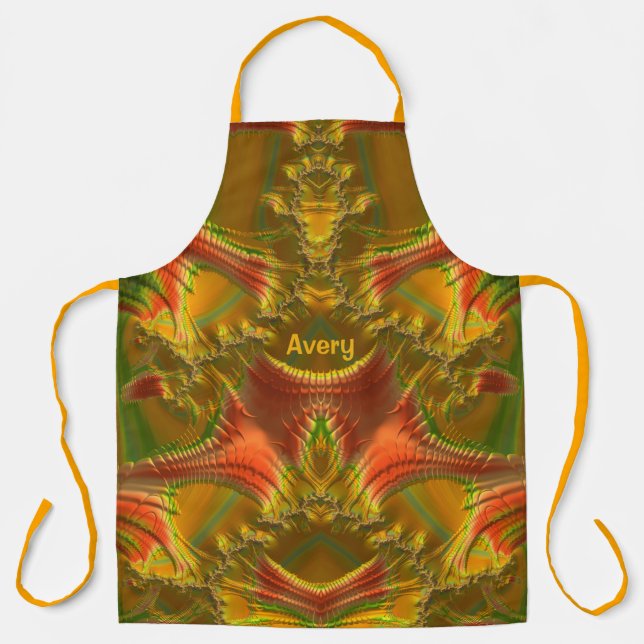 AVERA ~ CHRISTMAS ~ Red Green Gold ~ Schürze (Vorderseite)
