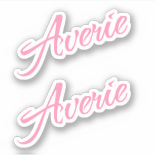 Averie Name x2 Aufkleber