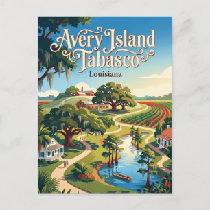 Avery Island Tabasco Louisiana Postkarte