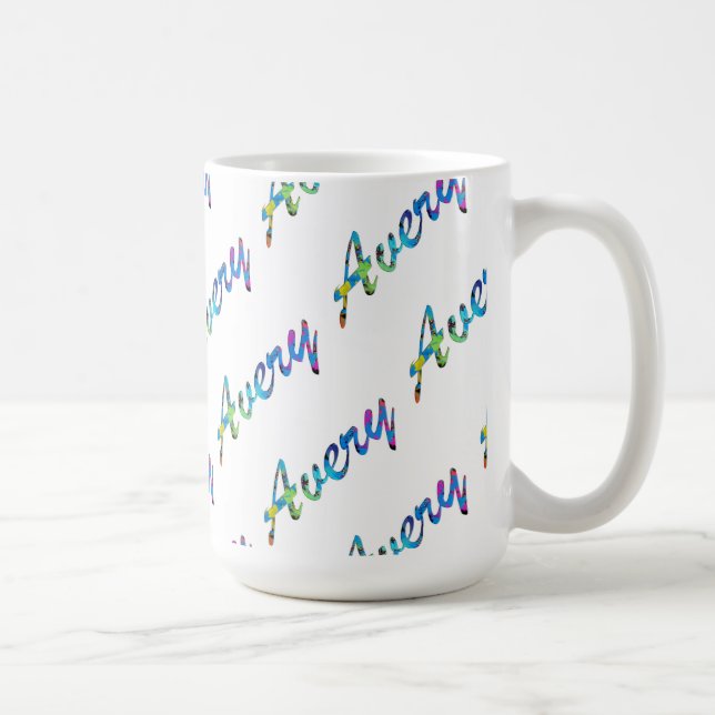 Avery Klassischer Weißer Becher Kaffeetasse (Rechts)