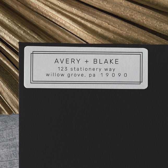 AVERY Modern Minimalistische Rücksendeadressen-Auf (AVERY Modern Minimalist Return Address Labels)