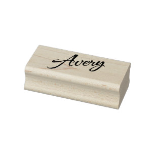 Avery name cursive dekorative Skript-Schriftart Gummistempel