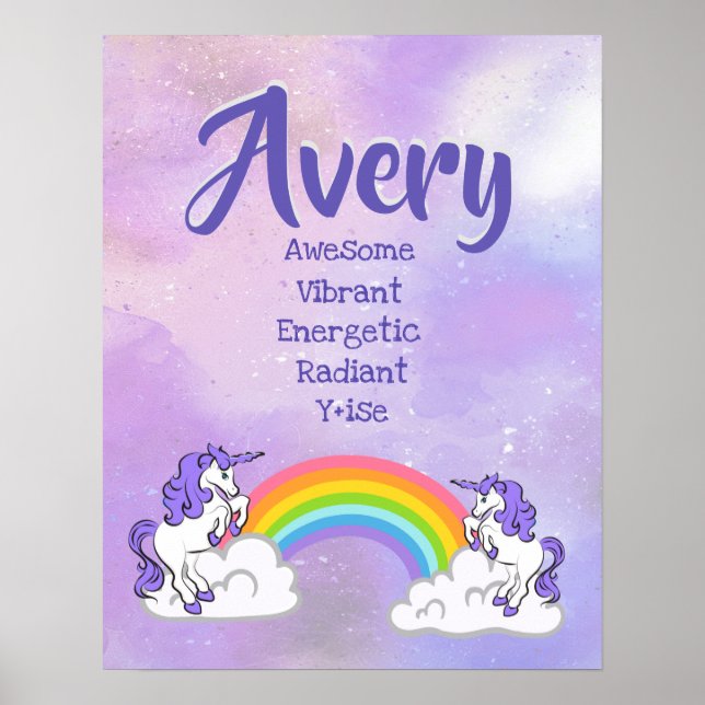 Avery Name Poster (Vorne)