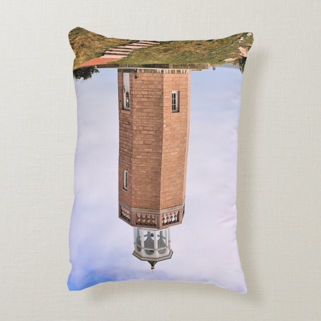 Avery Point Lighthouse, Connecticut Accent Pillow Dekokissen (Rückseite(Vertikal))