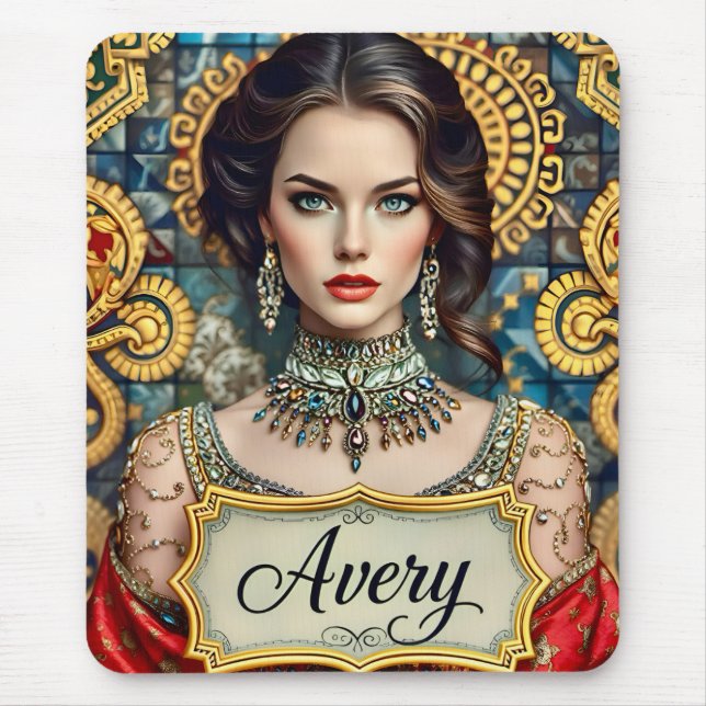 AVERY ~ Schöne Frau ~ Mauspad (Vorne)