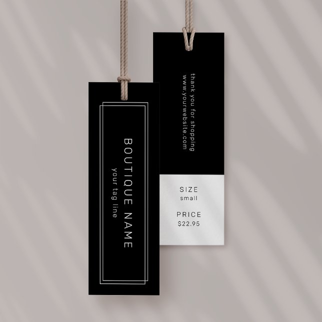 AVERY Schwarze Hängeschilder Bekleidungsetikett Pr (AVERY Black Hang Tags Clothing Label Price Tag)