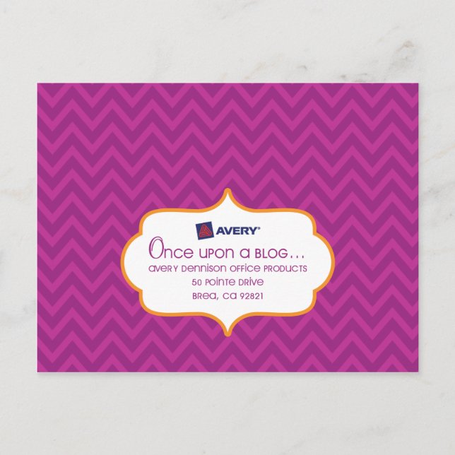 Avery SocialLuxe Postcard Postkarte (Vorderseite)