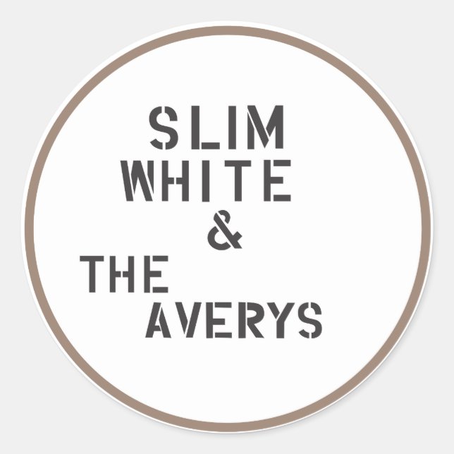 Averys-Aufkleber (Blatt mit 6) Runder Aufkleber (Vorderseite)