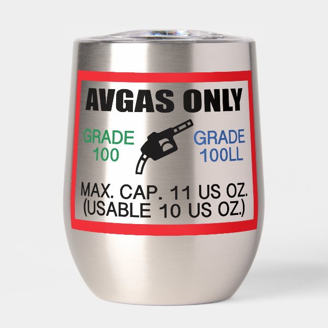 AVGAS / 100LL fuel only (Vorderseite)