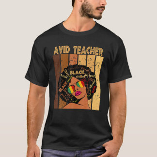 Avialer Lehrer Afro American Black History m T-Shirt