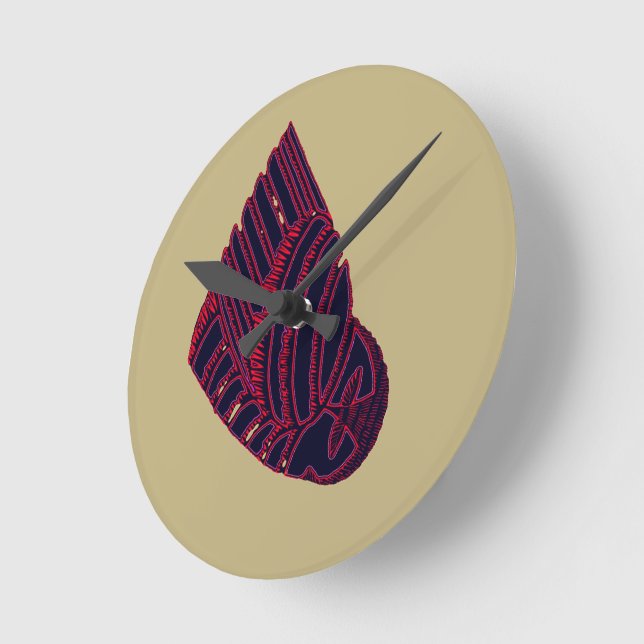 AVIAN ART DECO: Uhr BLAU/STRAND (Winkel)