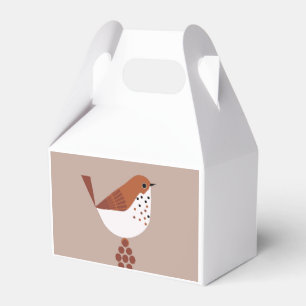 AvianCharm: Vogel-Themenpapierfelder Geschenkschachtel