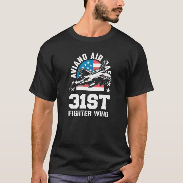 Aviano Air Base 31st Fighter Wing Italy Souvenir_1 T-Shirt (Vorderseite)