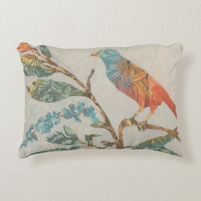 Aviäre Collage II Zierkissen (Vorderseite)