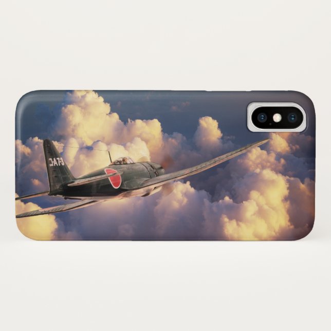 Aviation Art Device Cass  "Mitsubishi A7M　Sam" Case-Mate iPhone Hülle (Rückseite (Horizontal))