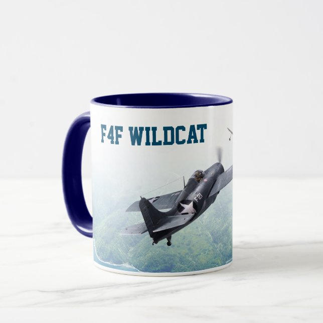 Aviation Art Mug "F4F Wildcat" Tasse (Vorderseite Links)