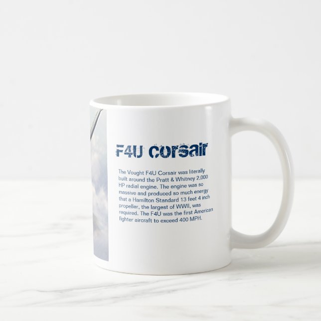 Aviation art mug "F4U Corsair" Tasse (Rechts)