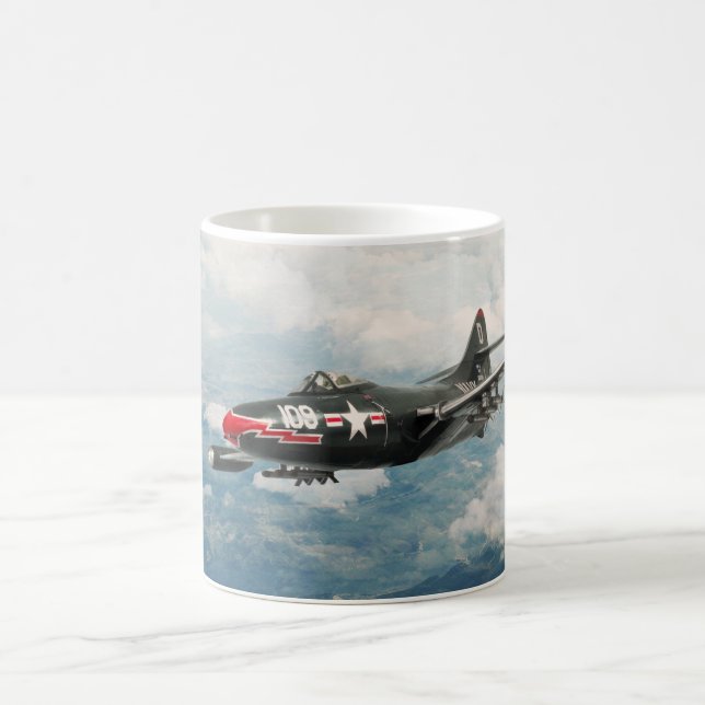 Aviation Art Mug "F9F Panther" Kaffeetasse (Mittel)