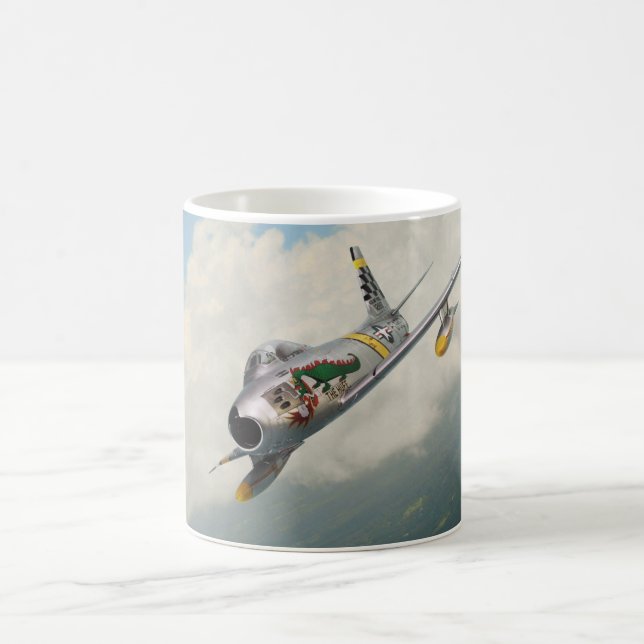 Aviation Art Mug "F-86 Sabre" Tasse (Mittel)