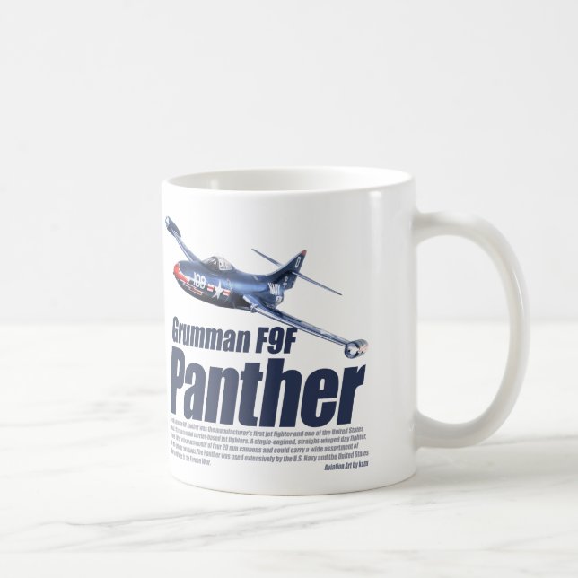 Aviation Art mug "Grumman F9F Panther" Tasse (Rechts)