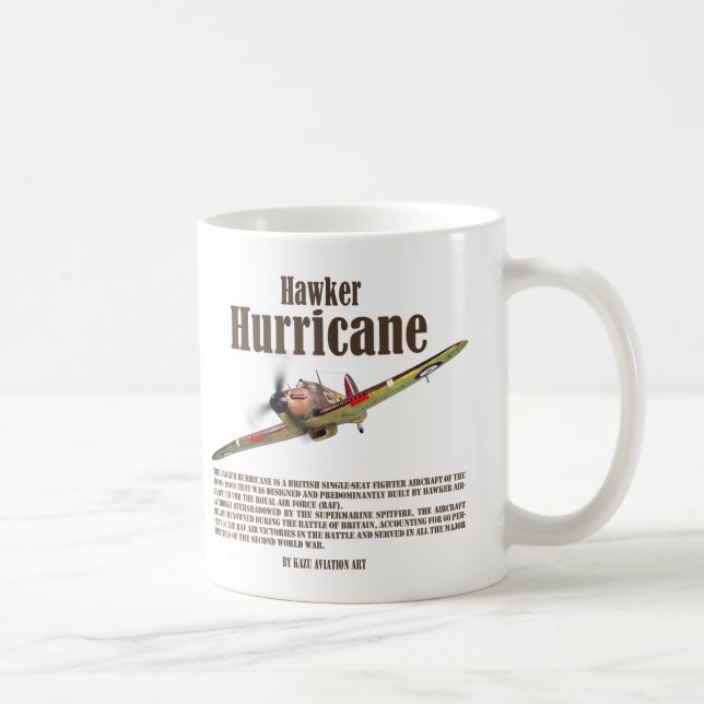 Aviation Art mug "Hawker Hurricane" Kaffeetasse (Rechts)