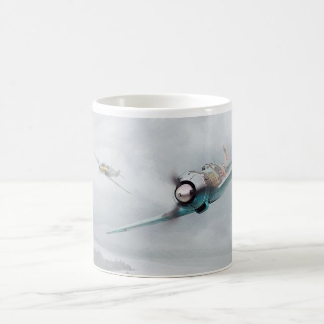 Aviation art mug "Lavochkin La-5" Kaffeetasse (Mittel)