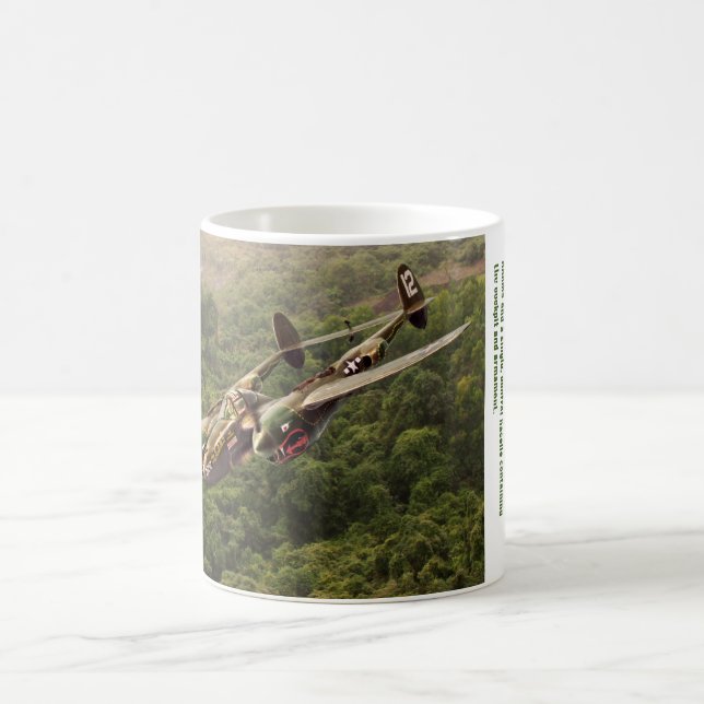 Aviation Art mug "Lockheed P-38 Lightning" Tasse (Mittel)