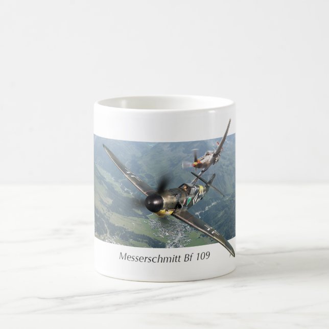 Aviation Art mug "Messerschmitt Bf 109" Kaffeetasse (Mittel)