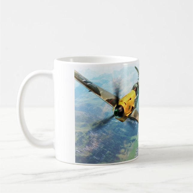 Aviation Art mug "Messerschmitt Bf 109" Kaffeetasse (Links)