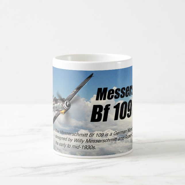 Aviation Art mug "Messerschmitt Bf 109" Tasse (Mittel)