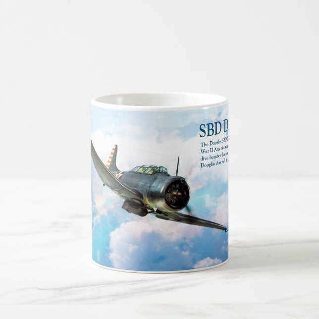 Aviation Art Mug "SBD Dauntless" Tasse (Mittel)