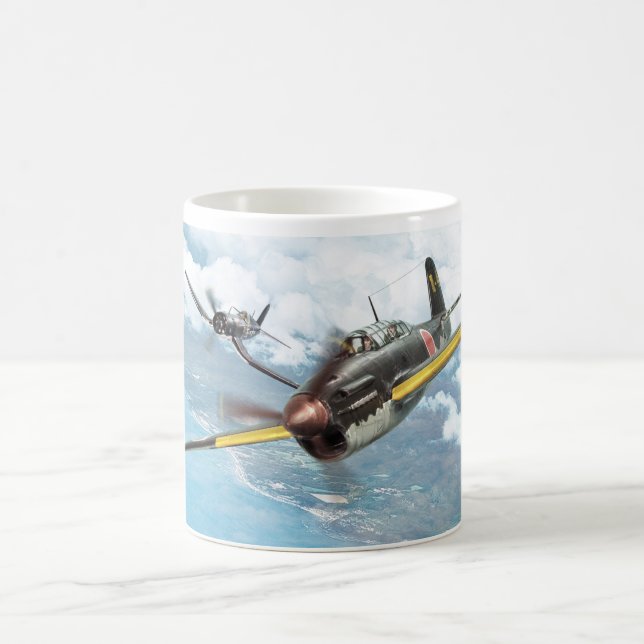 Aviation Art mug "Yokosuka D4Y Judy" Kaffeetasse (Mittel)