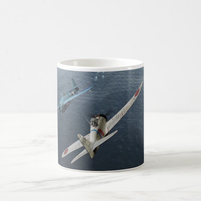Aviation Art Mug "Zero Fighter Sky Samurai" Tasse (Mittel)