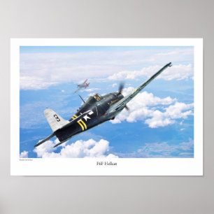 Aviation Art Poster "F6F Hellcat"