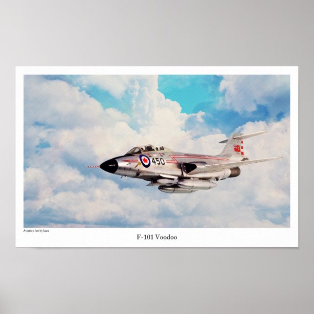 Aviation Art Poster "F-101 Voodoo" (Vorne)