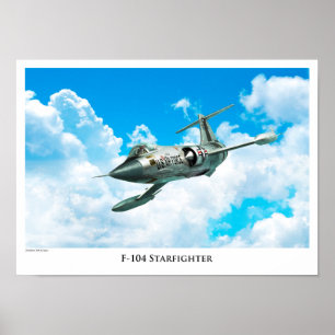 Aviation Art Poster "F-104 Starfighter"