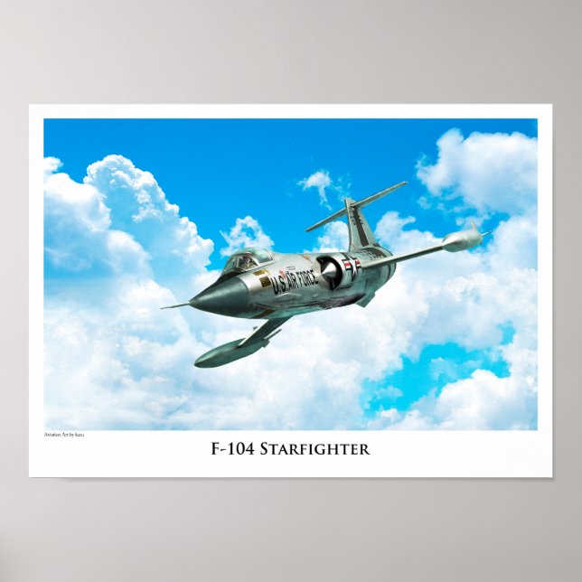 Aviation Art Poster "F-104 Starfighter" (Vorne)